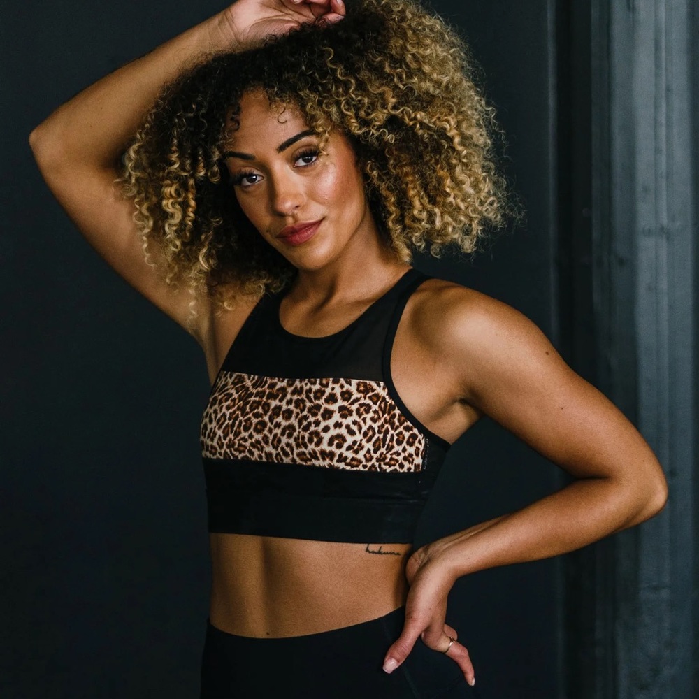 Zyia Black Leopard All Star Bra
